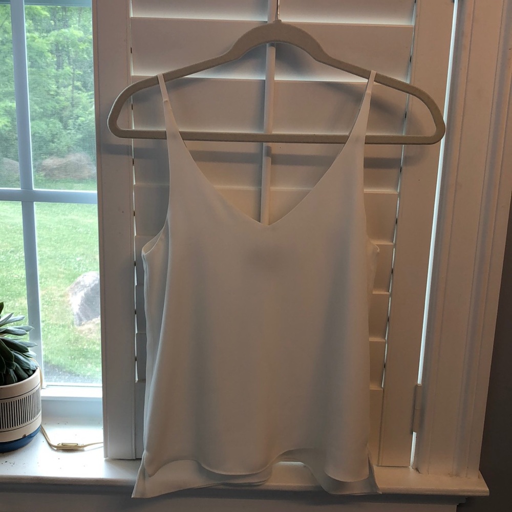 Dressy White Tank Top from Top Shop—size 2